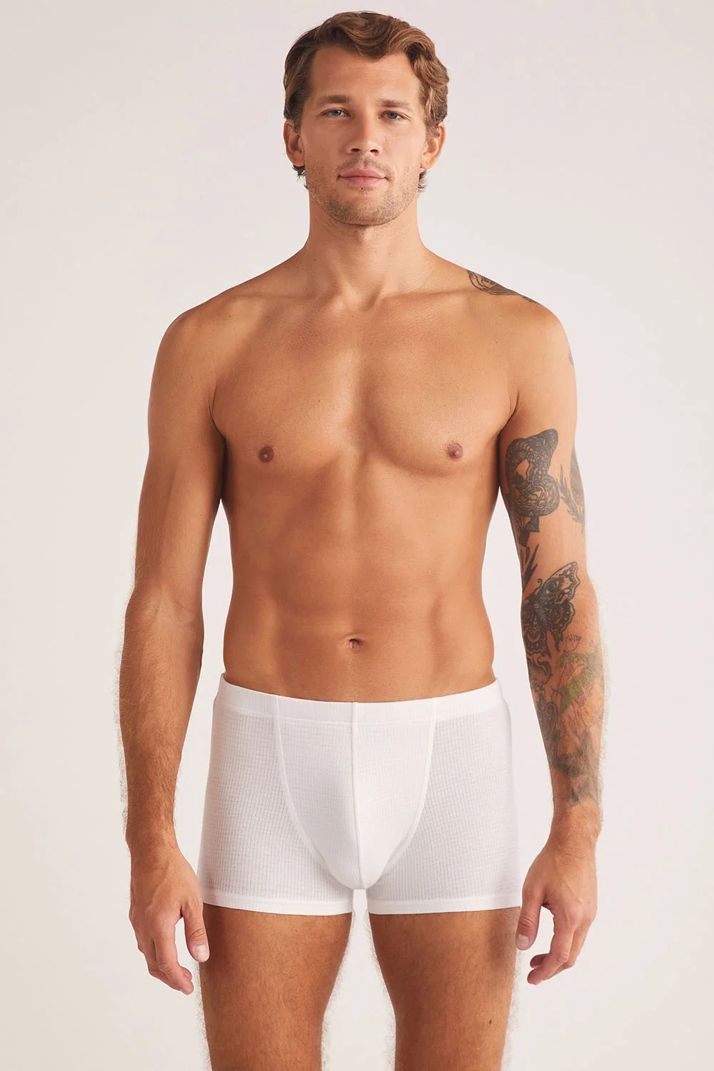 Grey Jakar Desenli Erkek Boxer