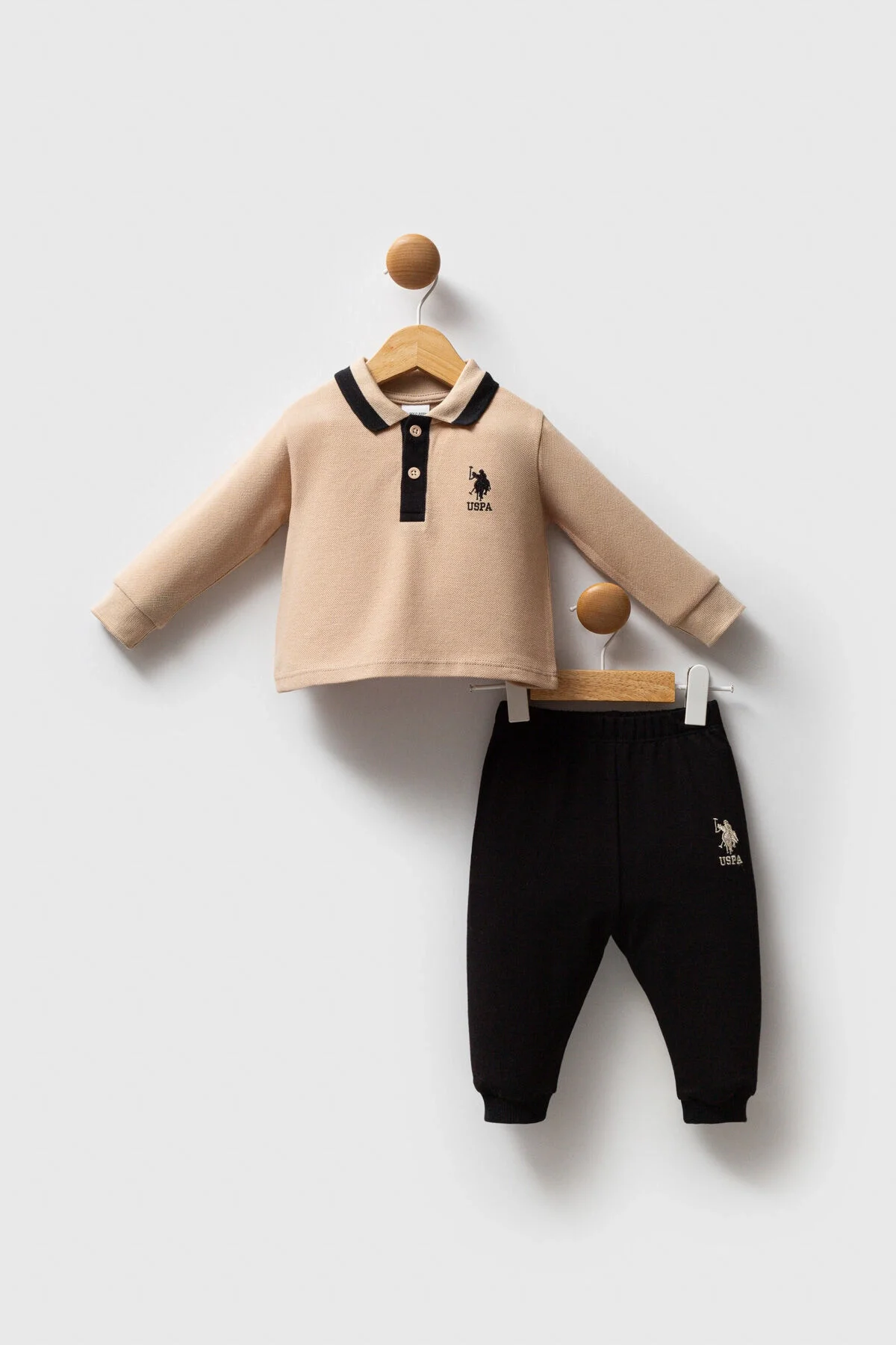 U.S. Polo Assn Erkek Bebek Krem Takım