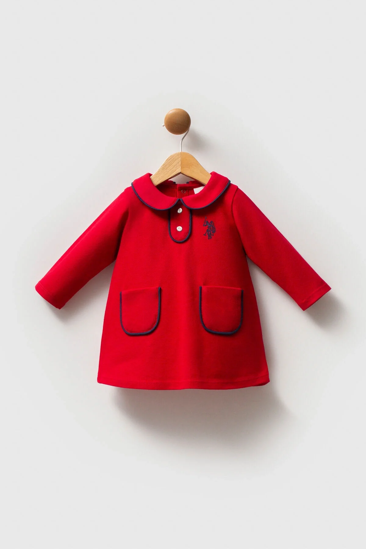 U.S. Polo Assn Kız Bebek Kırmızı Elbise