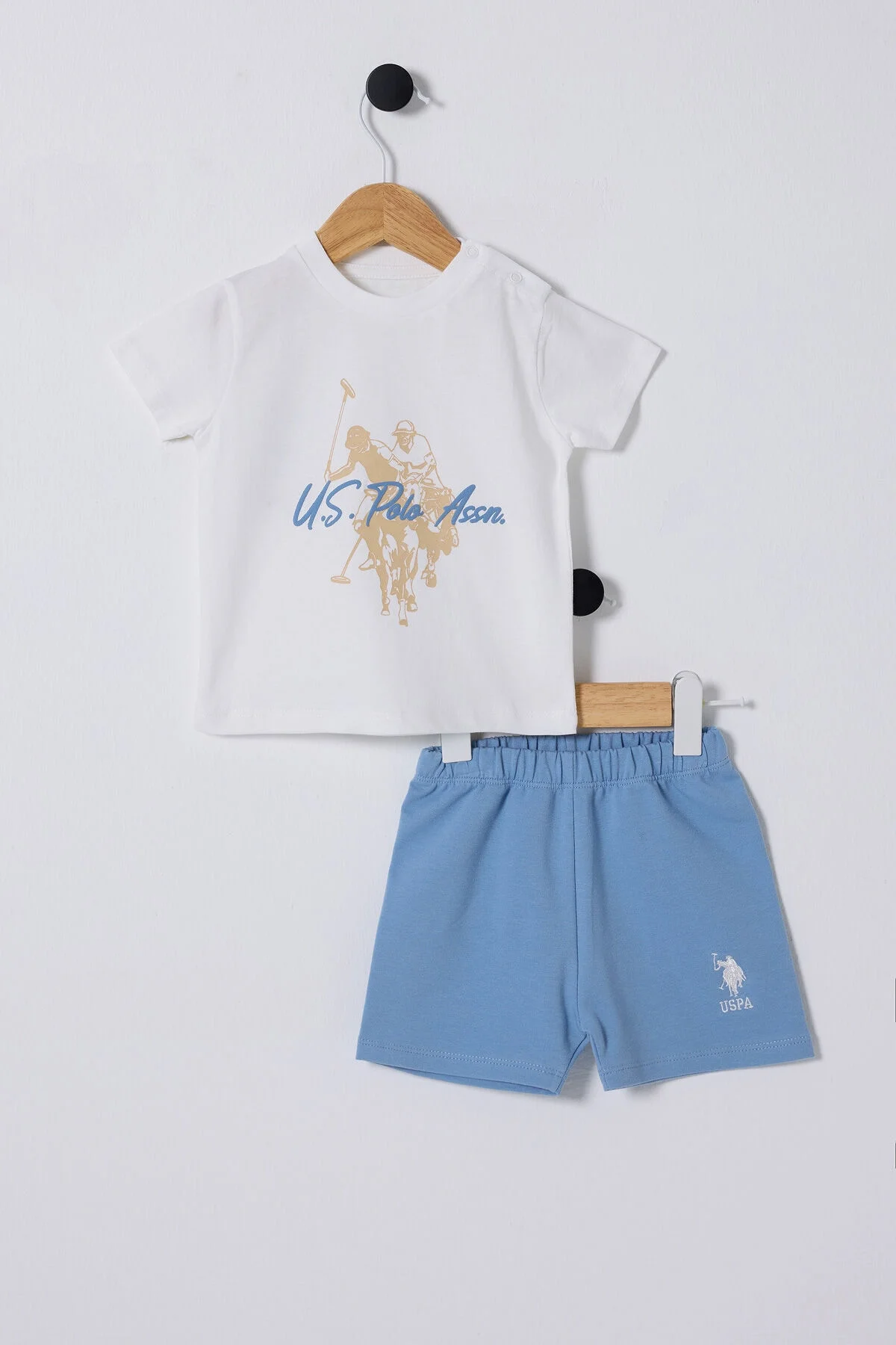 U.S. Polo Assn Erkek Bebek Beyaz Takım