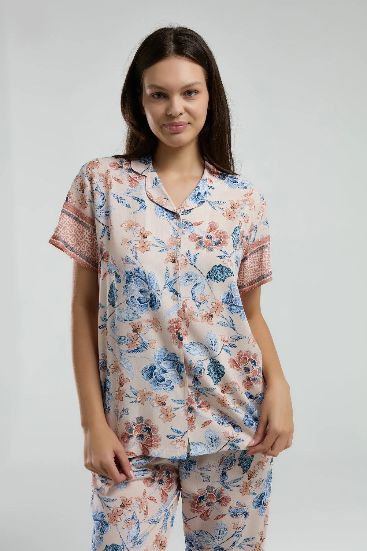 Arnetta Kadın Pembe Gömlek Pijama