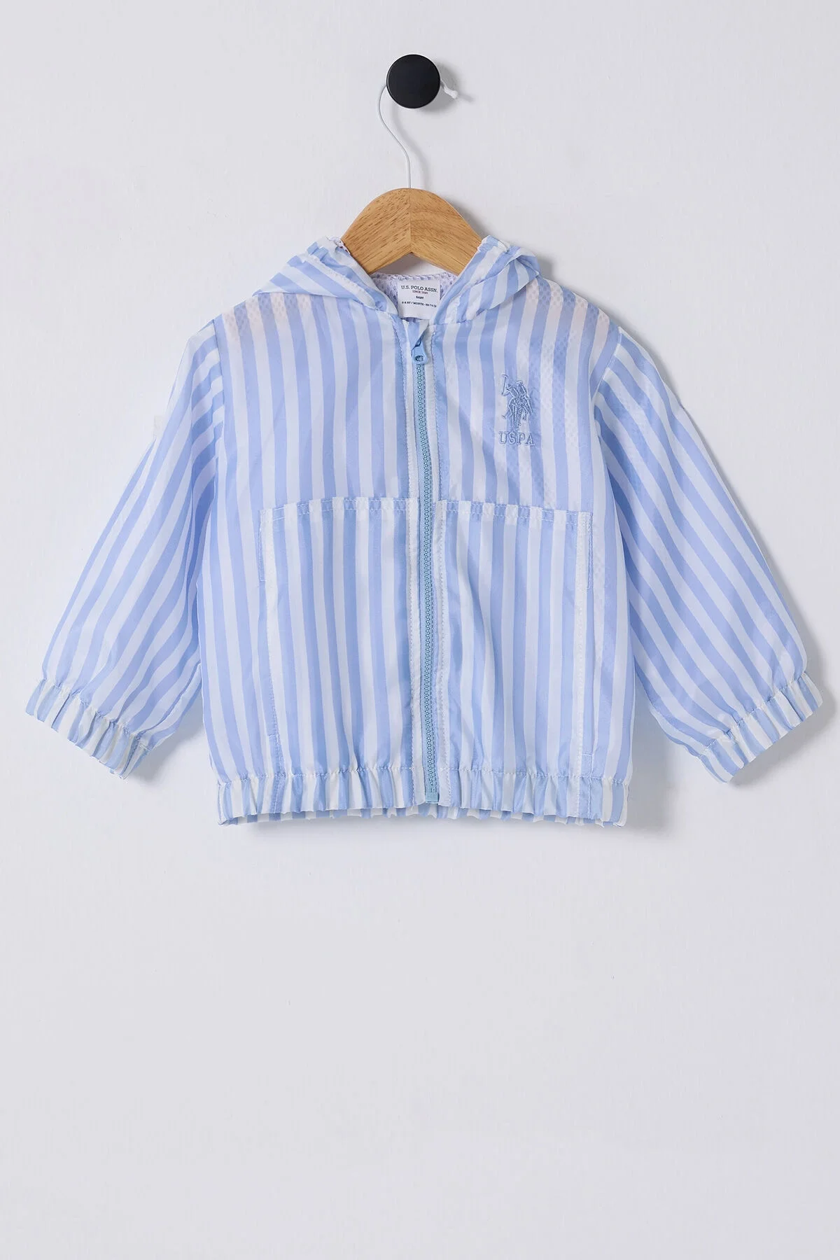 U.S. Polo Assn Erkek Bebek Mavi Yağmurluk