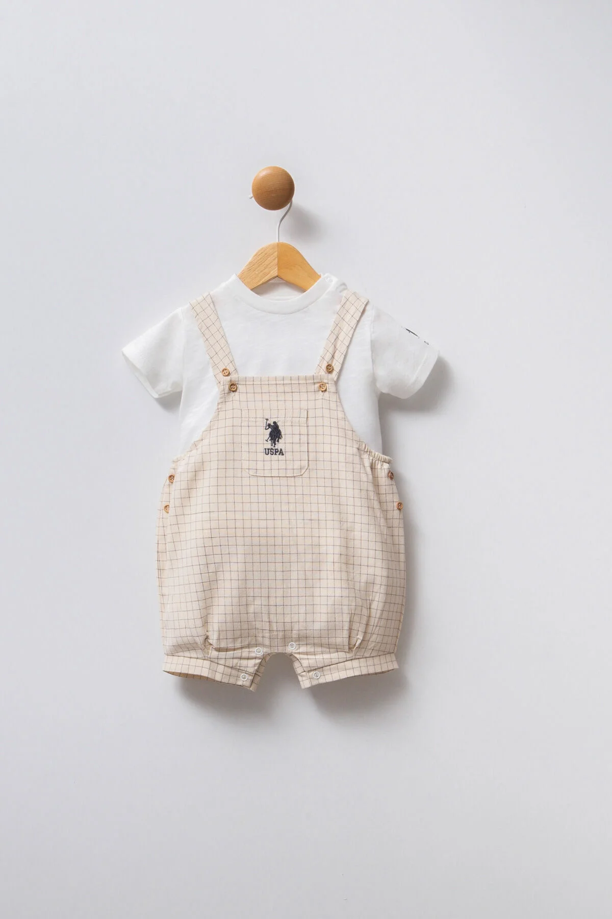 U.S. Polo Assn Erkek Bebek Beyaz Takım