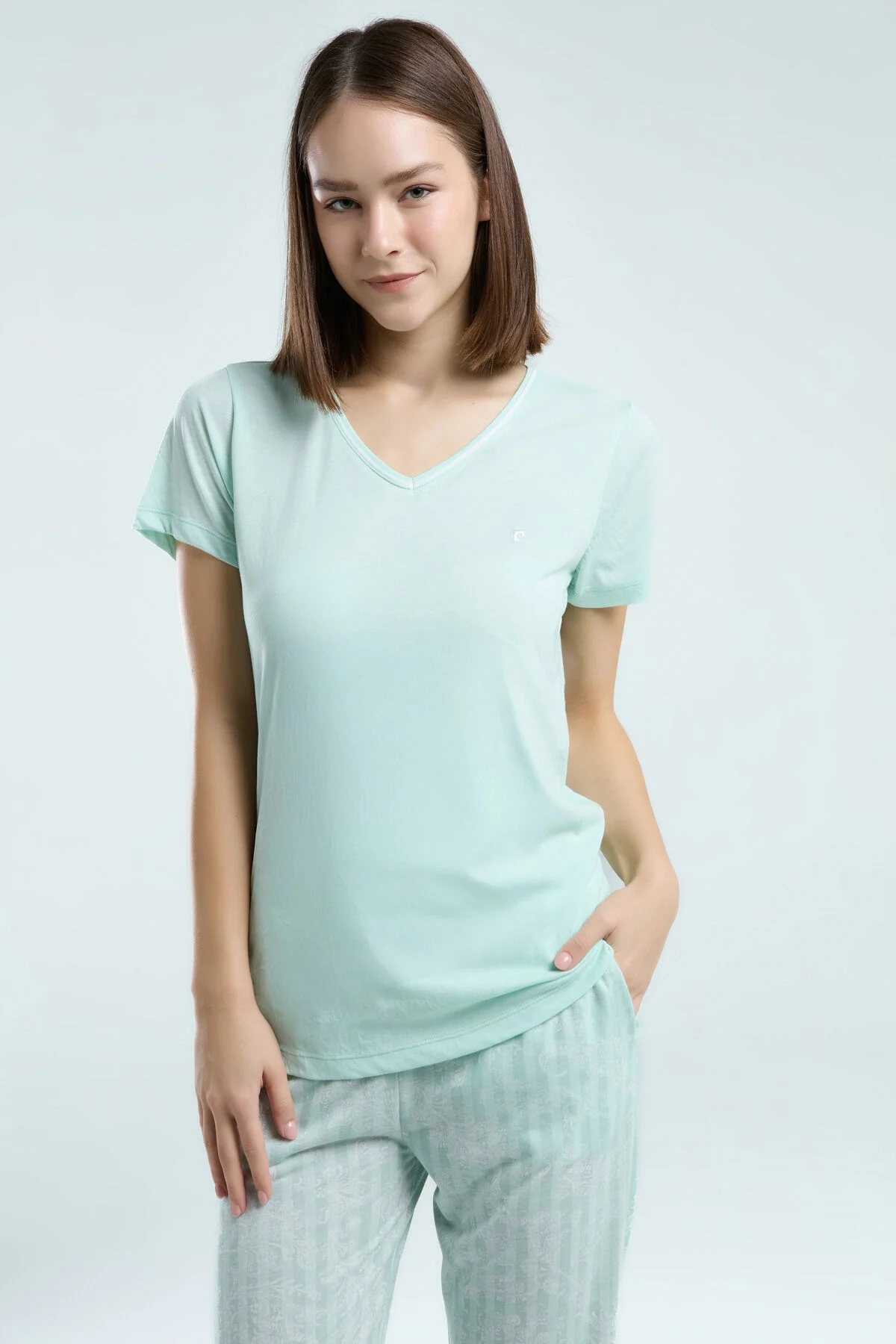 Pierre Cardin Kadın Yeşil Pijama Takımı