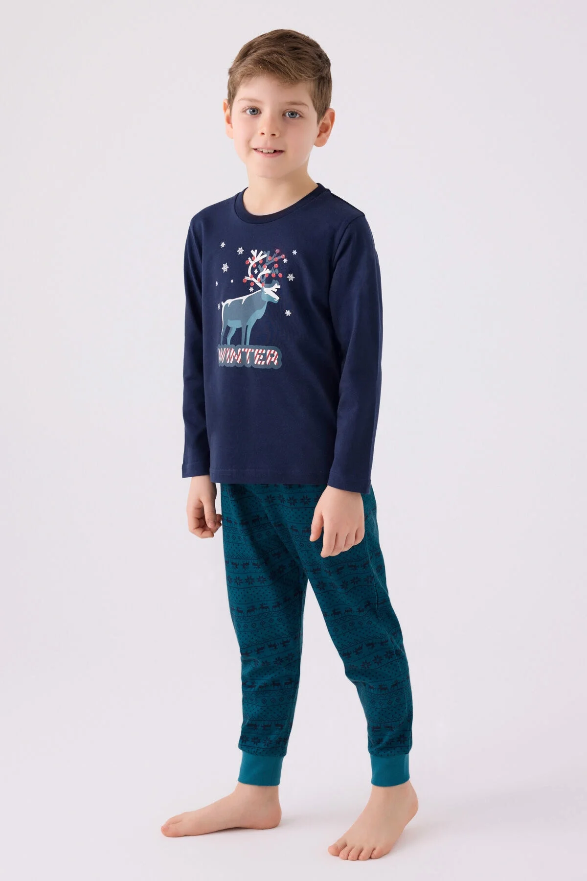 Arnetta Erkek Çocuk Lacivert Pijama Takımı