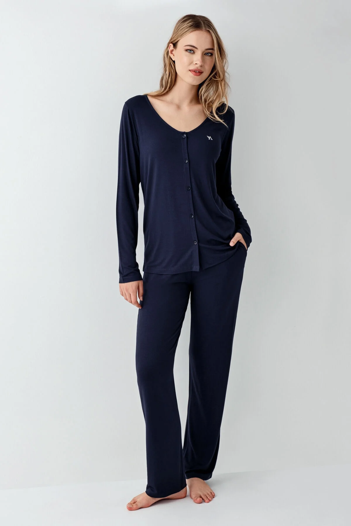 Arnetta Kadın Lacivert Pijama Takımı