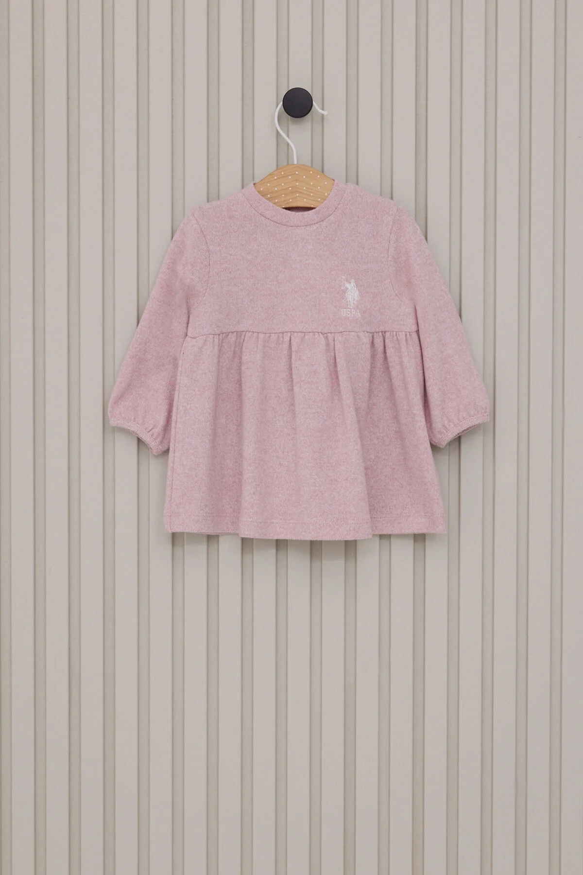 U.S. Polo Assn Kız Bebek Mor Elbise