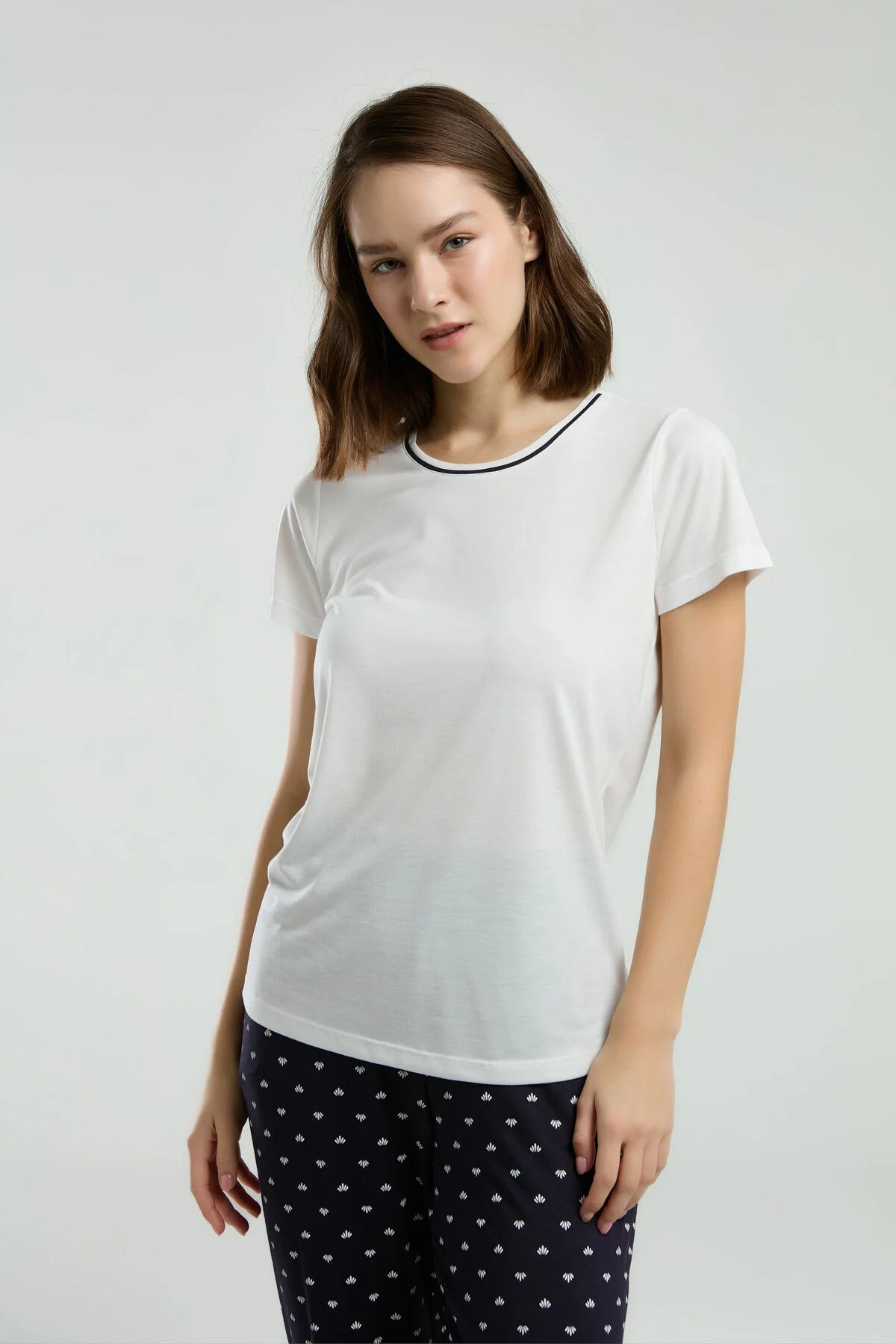 Arnetta Kadın Beyaz Pijama Takımı