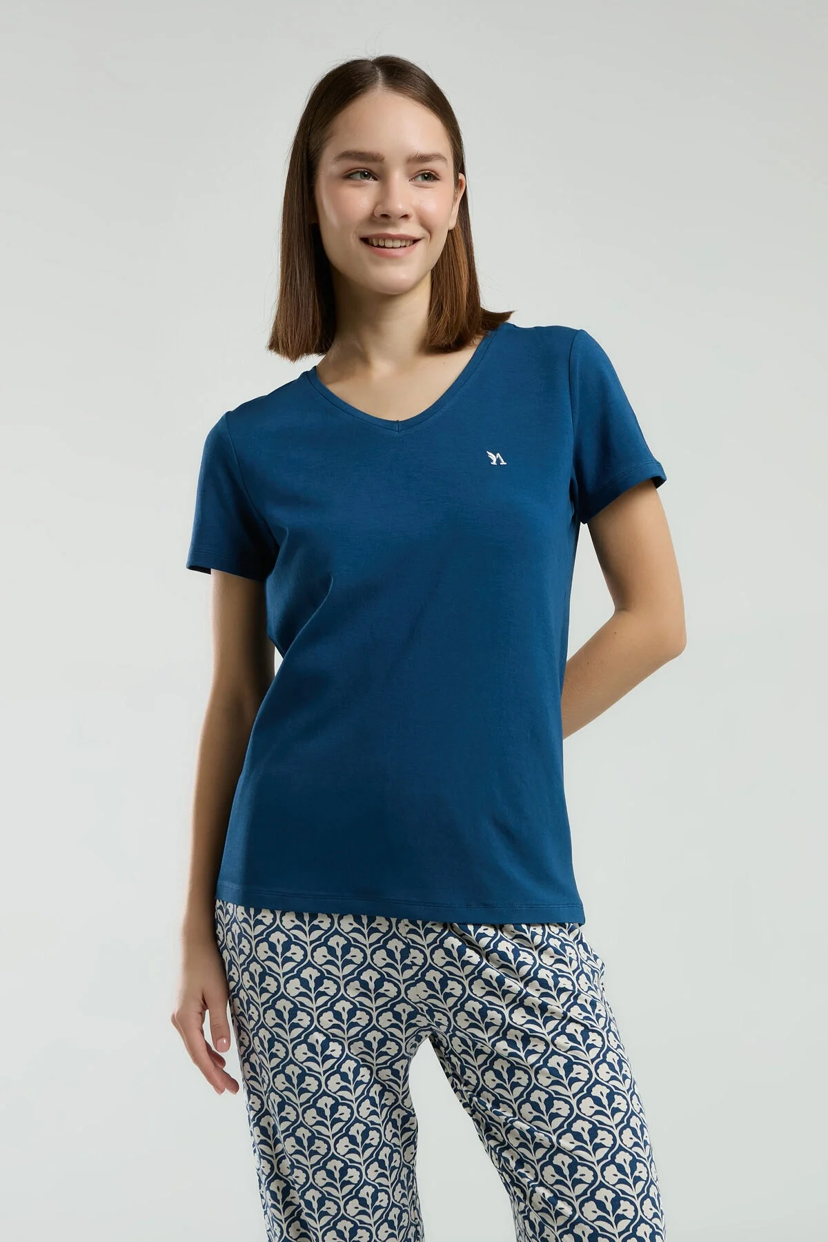 Arnetta Kadın Lacivert Kapri Takım