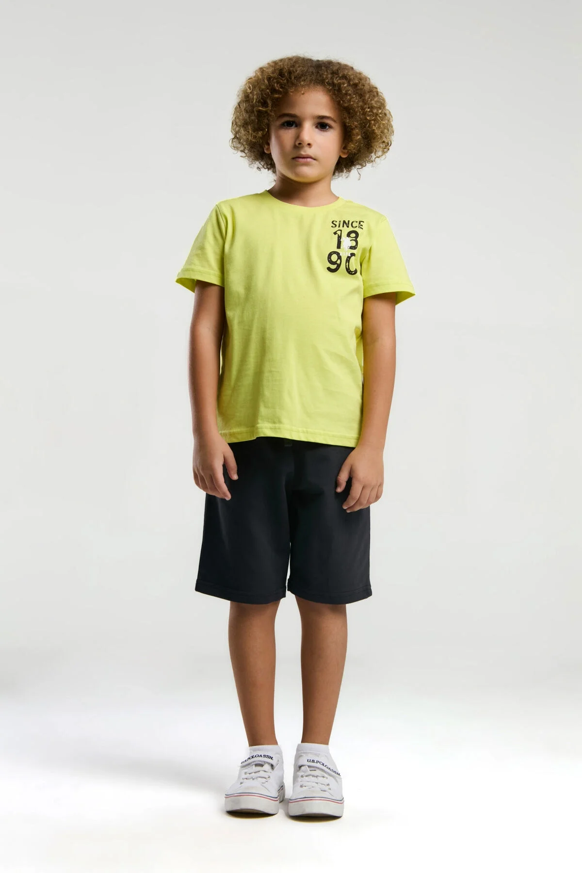 U.S. Polo Assn Erkek Çocuk Yeşil Bermuda Takım