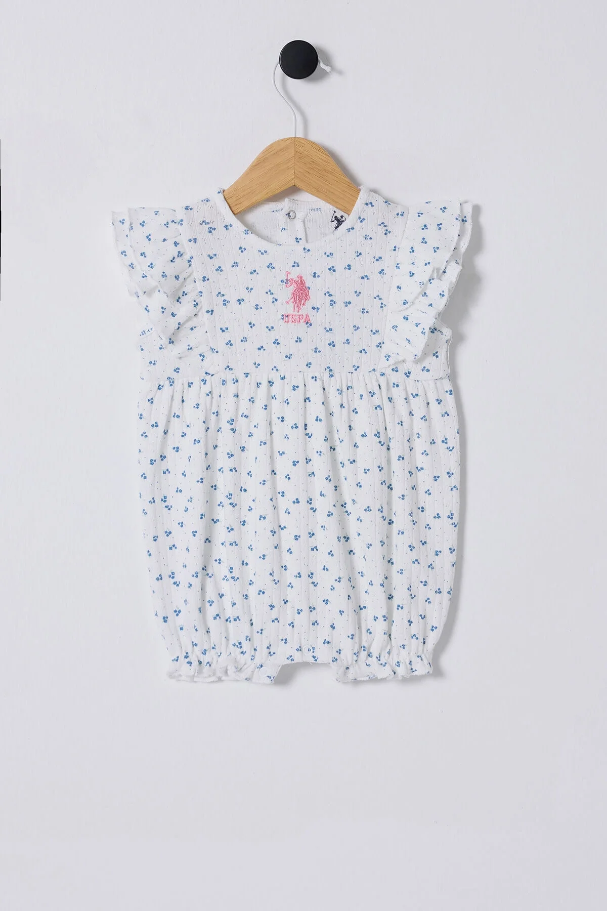 U.S. Polo Assn Kız Bebek Mavi Tulum