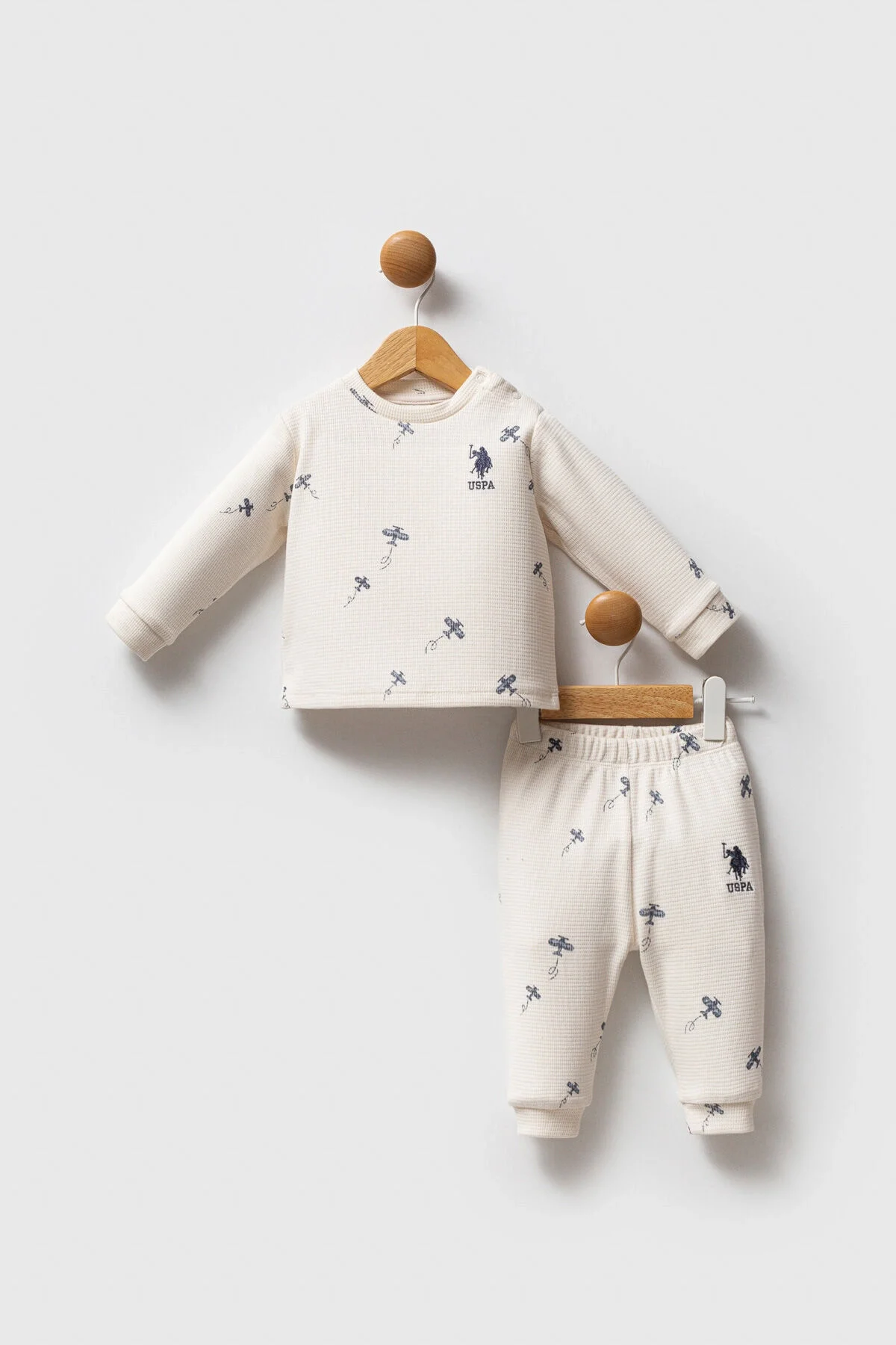 U.S. Polo Assn Erkek Bebek Krem Takım