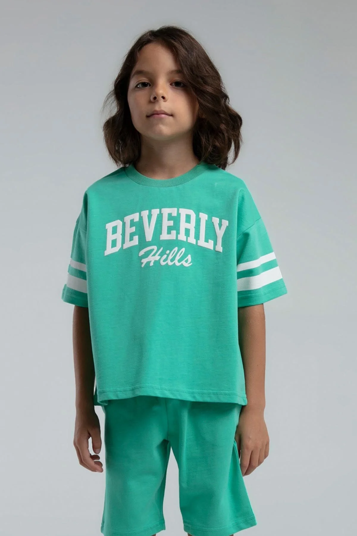 Rolypoly Erkek Çocuk Yeşil Bermuda Takım