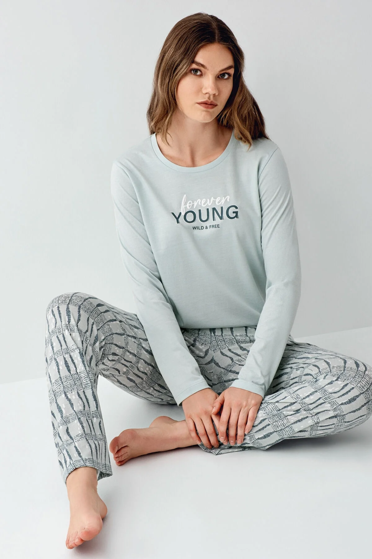 Arnetta Kadın Yeşil Pijama Takımı