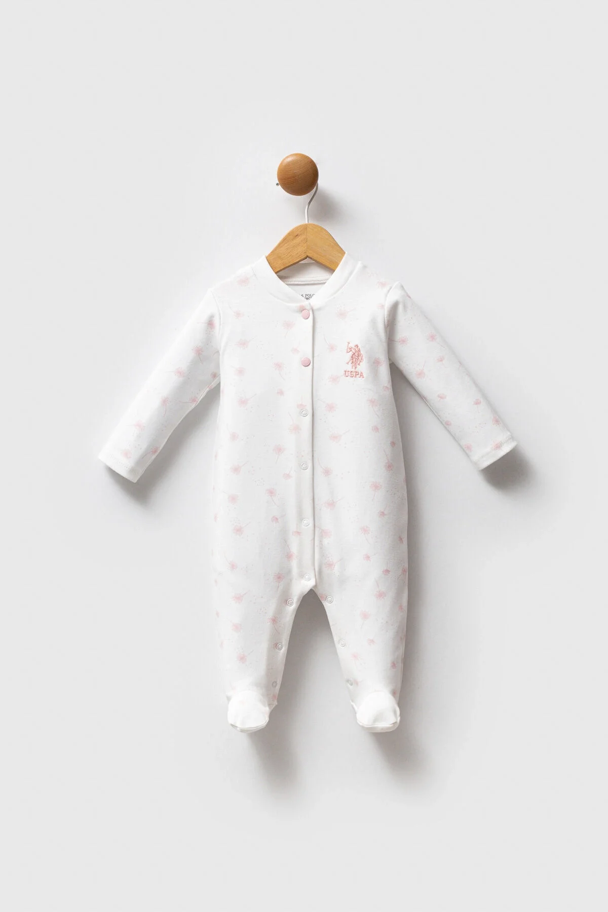 U.S. Polo Assn Kız Bebek Beyaz Tulum