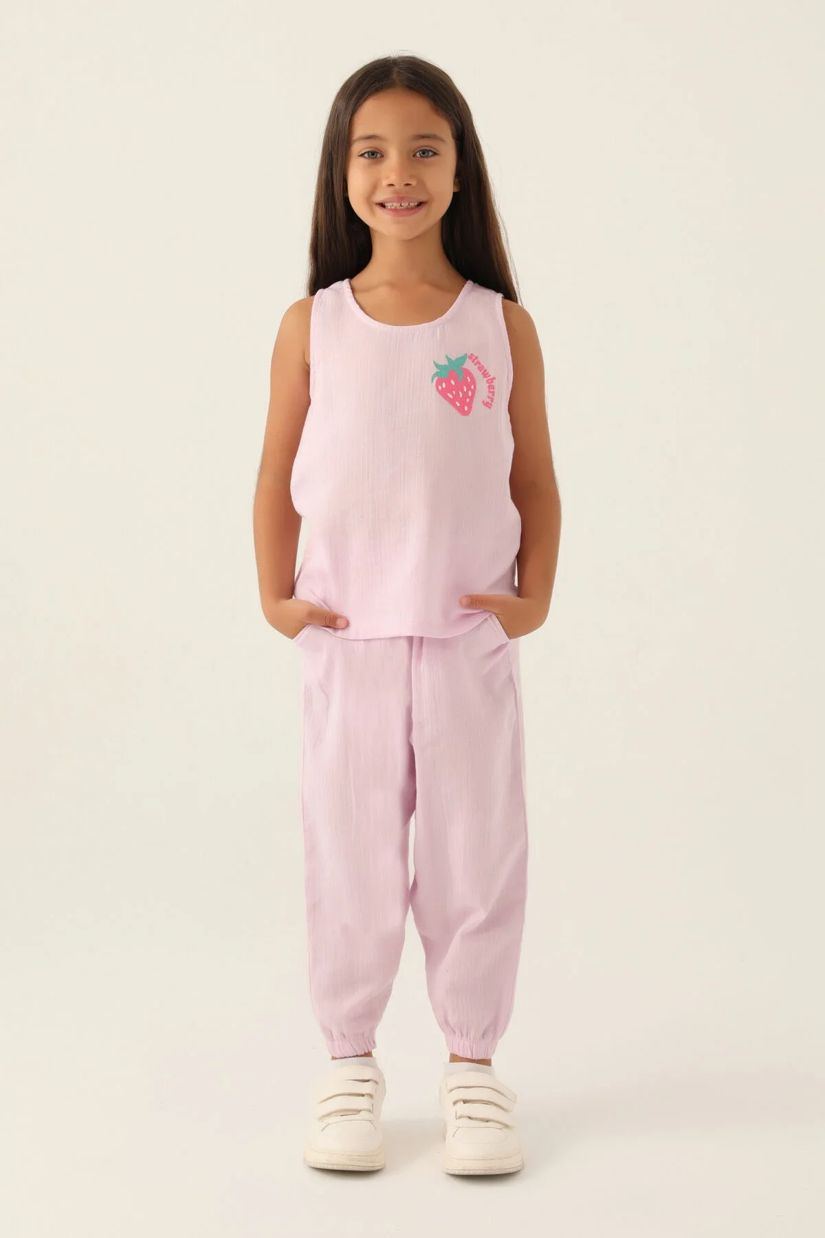 Rolypoly Kız Çocuk Mor Pijama Takımı