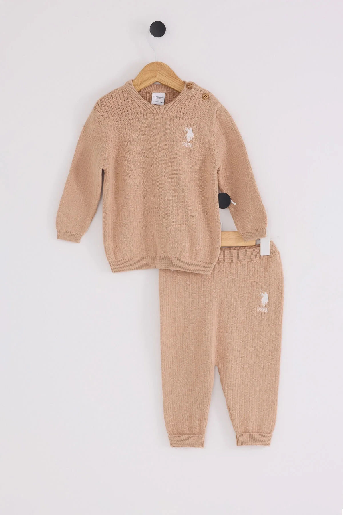 U.S. Polo Assn Kız Bebek Pembe Takım