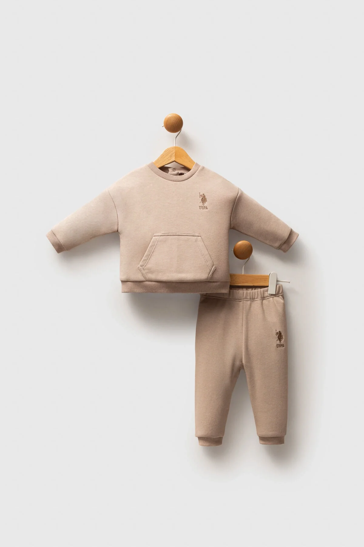 U.S. Polo Assn Erkek Bebek Kahverengi Takım