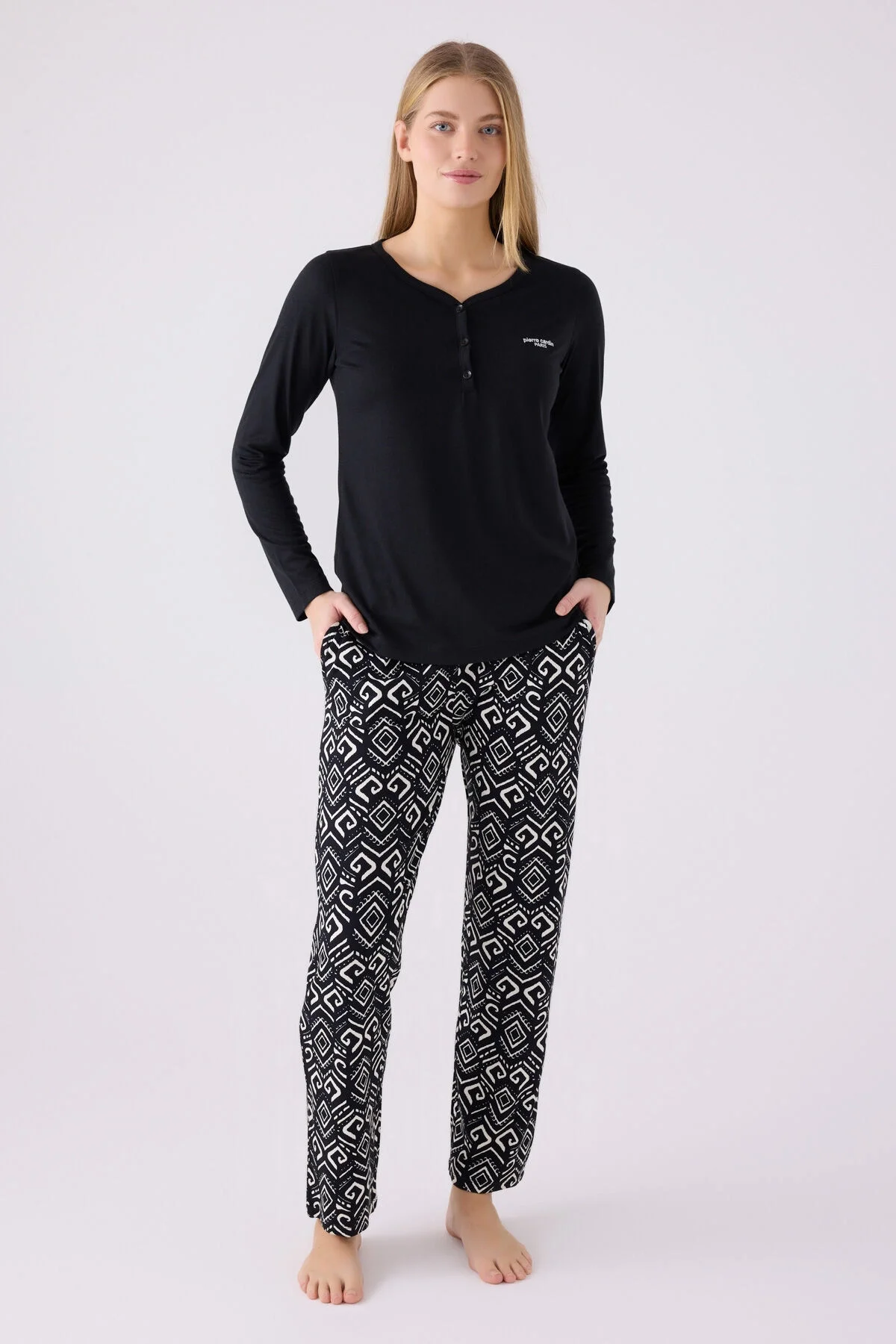 Pierre Cardin Kadın Siyah Pijama Takımı