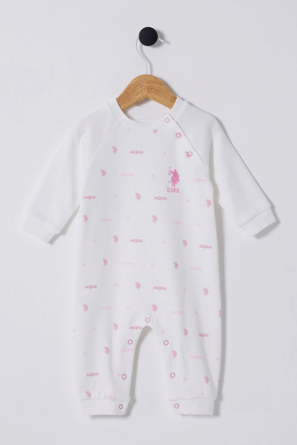 U.S. Polo Assn Kız Bebek Beyaz Tulum