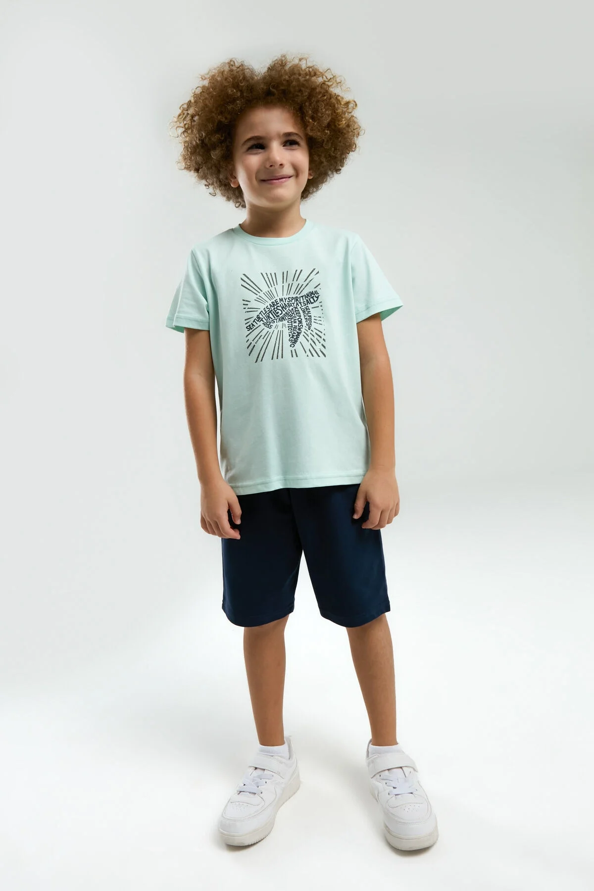 Arnetta Erkek Çocuk Yeşil Bermuda Takım