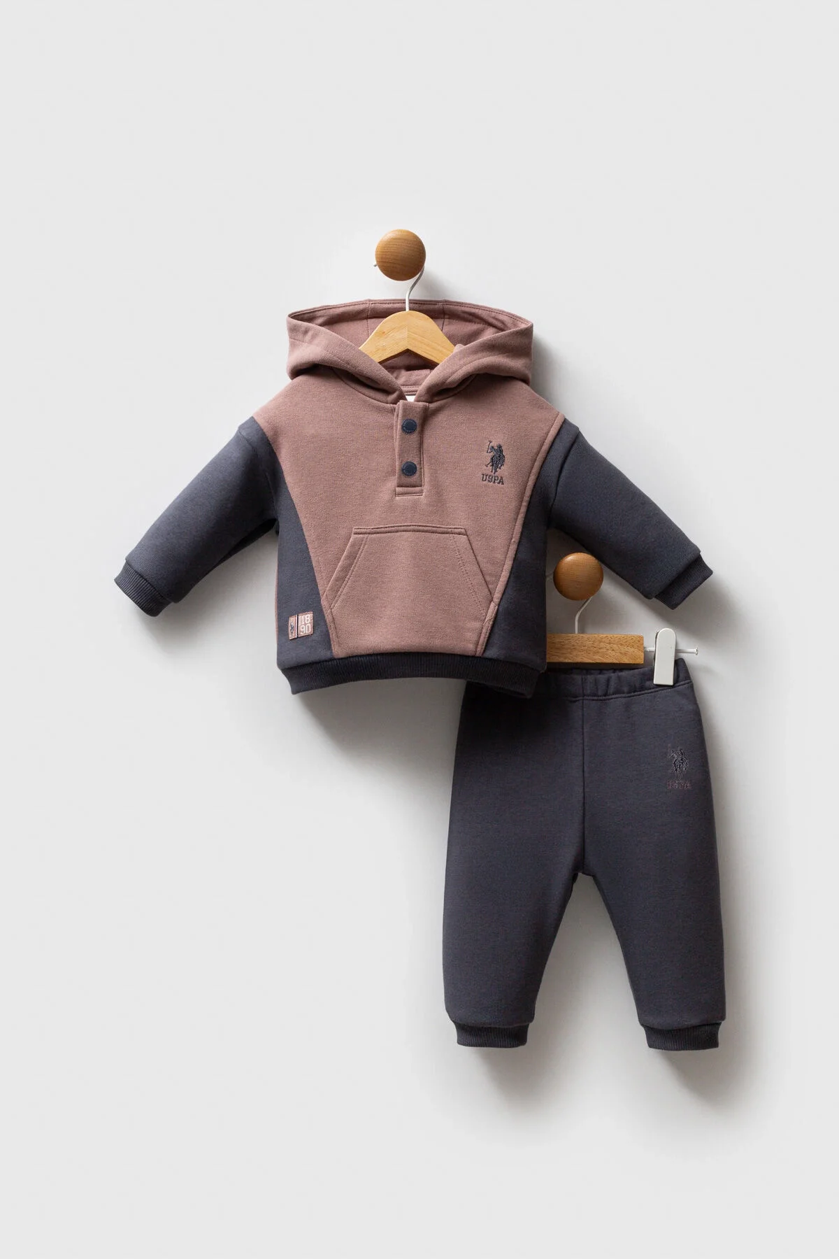 U.S. Polo Assn Erkek Bebek Kahverengi Takım