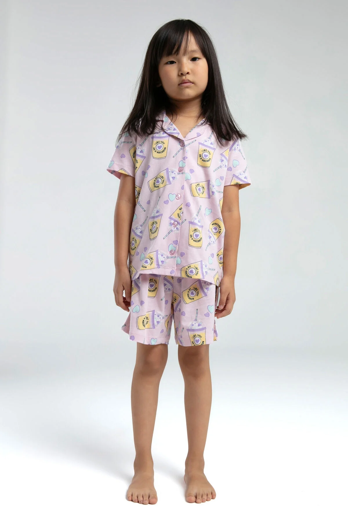 Rolypoly Kız Çocuk Pembe Şort Takım