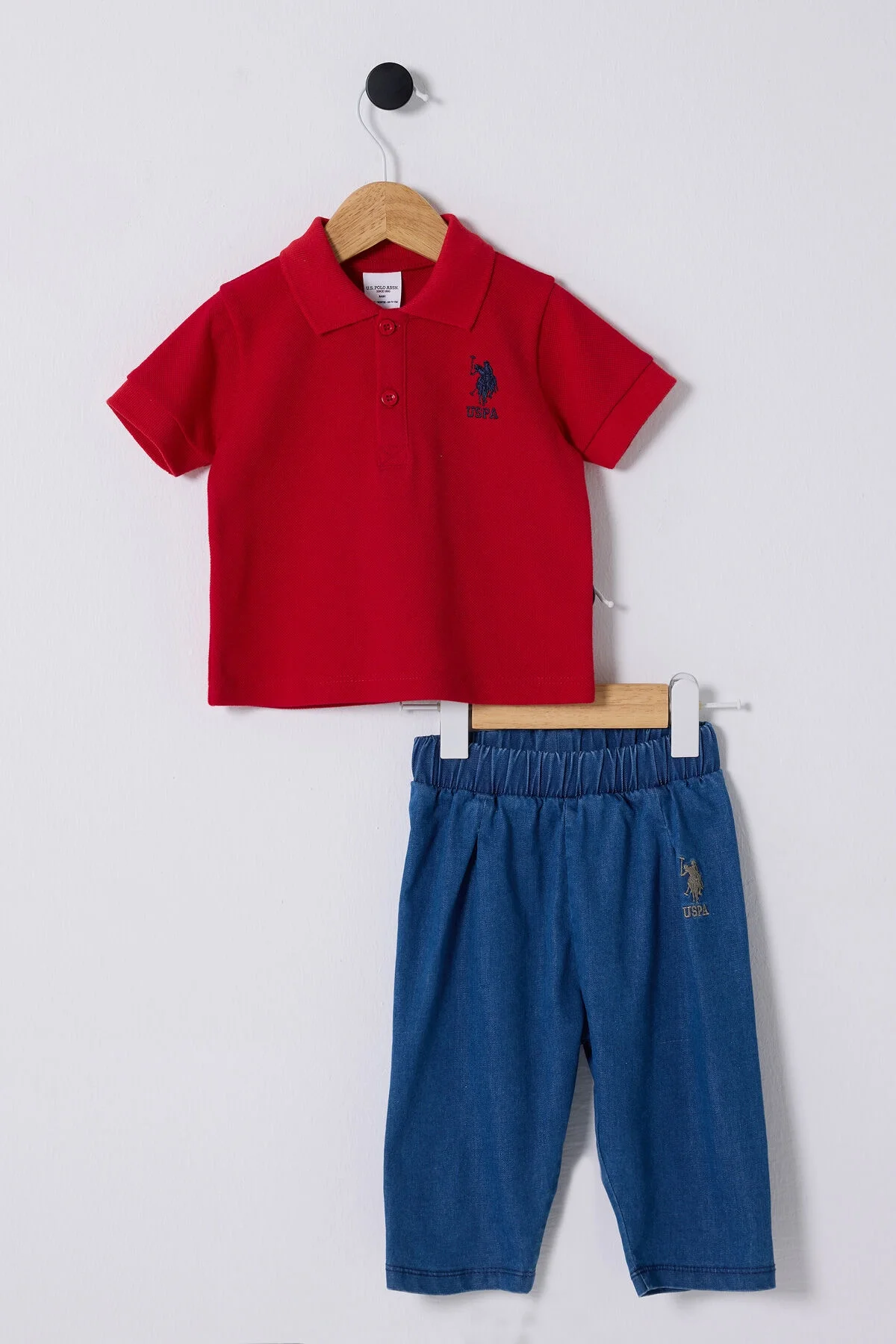 U.S. Polo Assn Erkek Bebek Kırmızı Takım