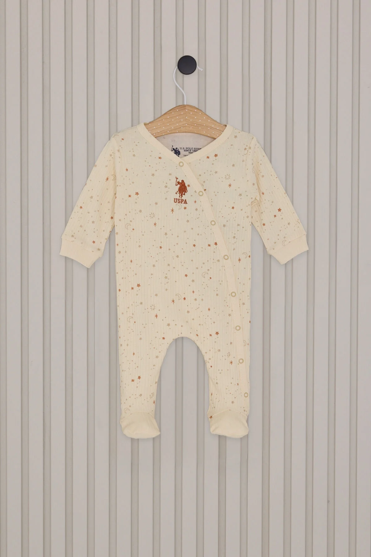 U.S. Polo Assn Kız Bebek Krem Tulum