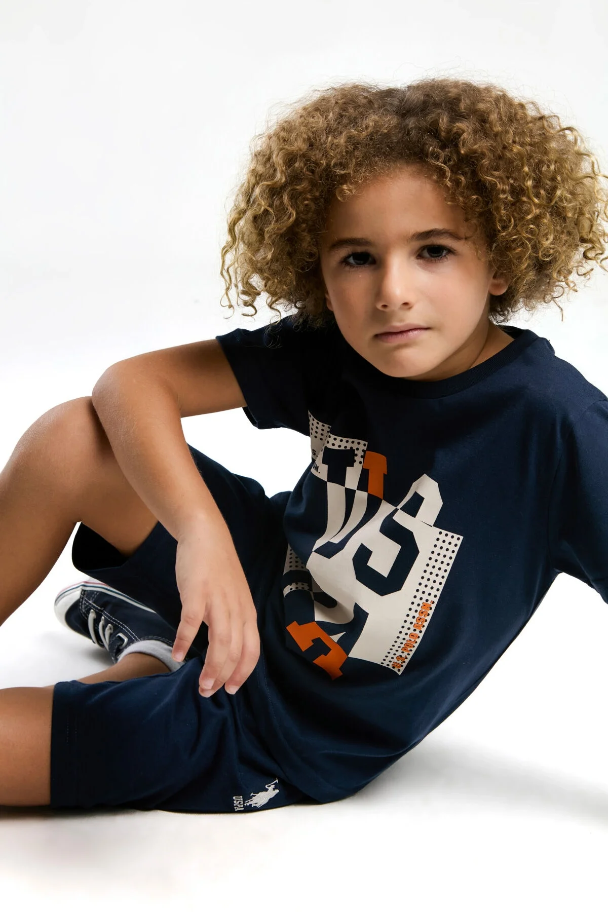 U.S. Polo Assn Erkek Çocuk Lacivert Bermuda Takım