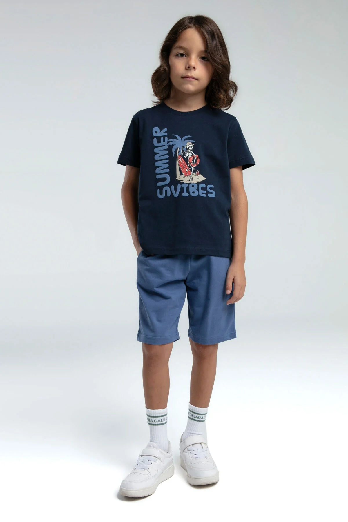 Rolypoly Erkek Çocuk Lacivert Bermuda Takım