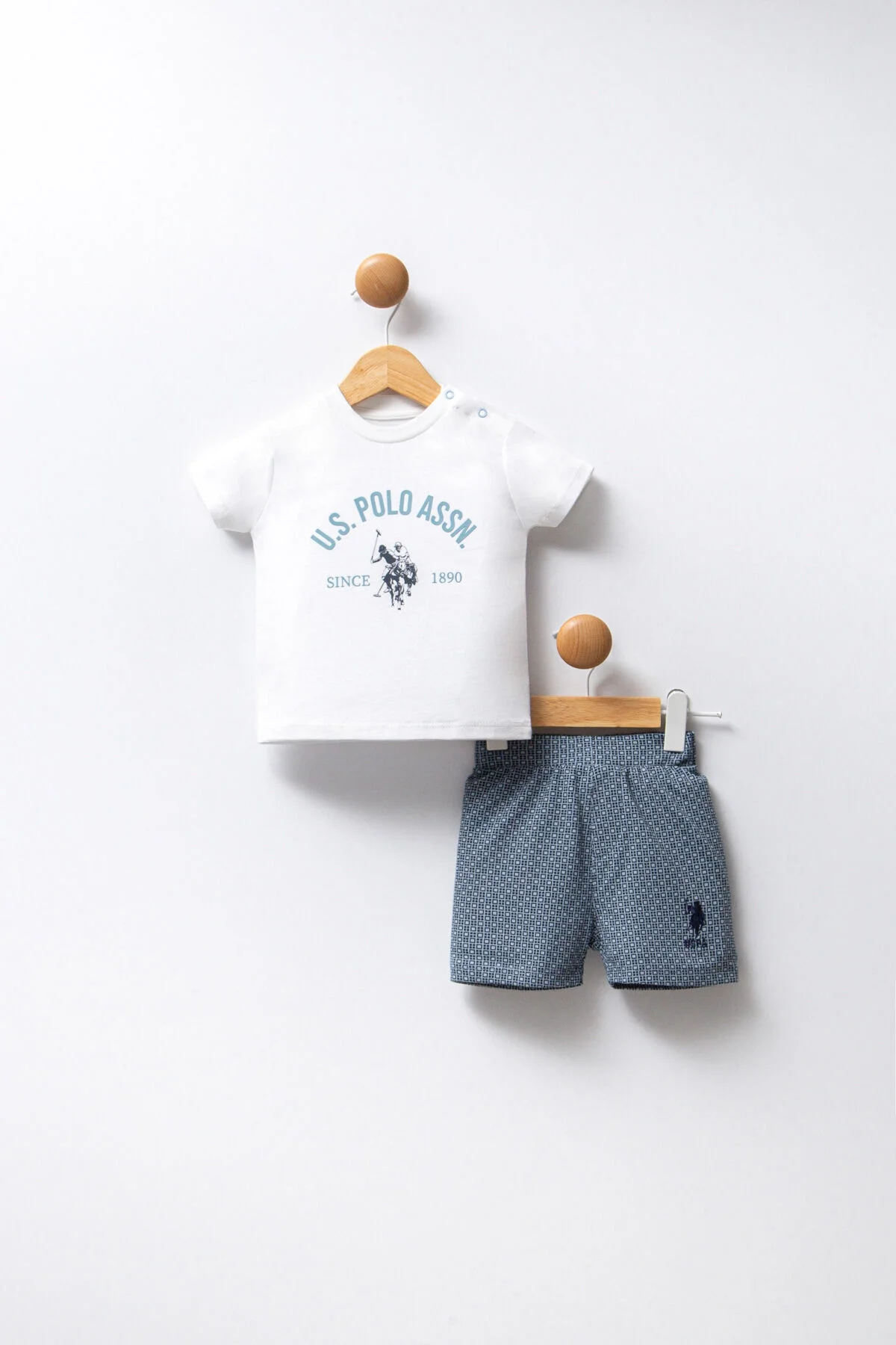 U.S. Polo Assn Erkek Bebek Beyaz Takım