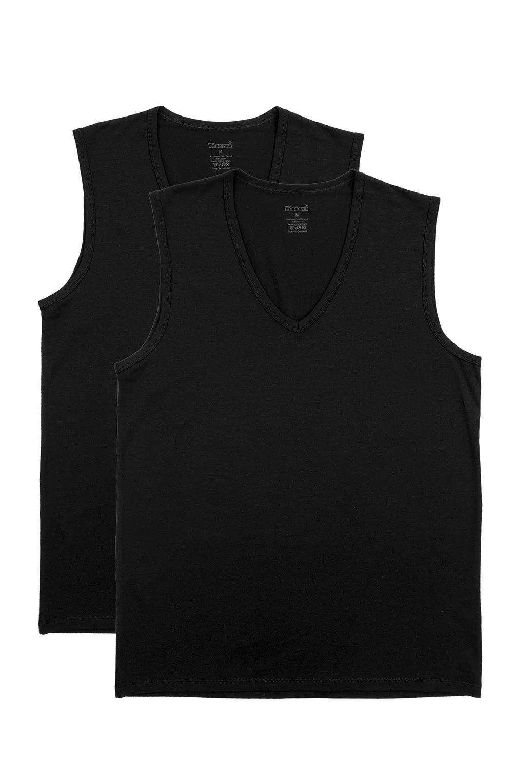 Barny V Yakalı Pamuk 2 li Erkek Atlet