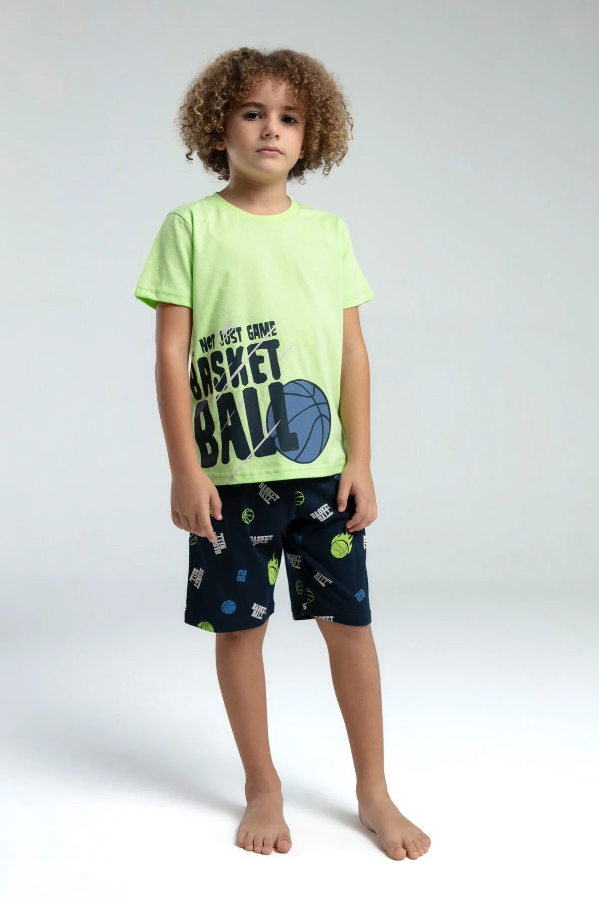 Rolypoly Erkek Çocuk Yeşil Bermuda Takım