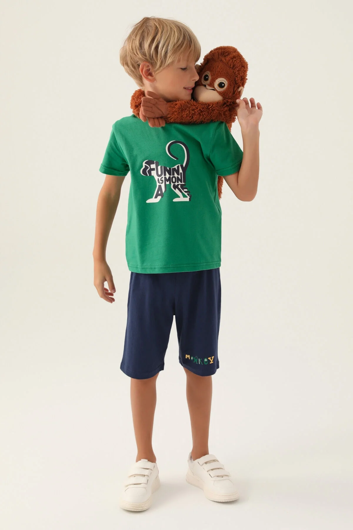 Rolypoly Erkek Çocuk Yeşil Bermuda Takım