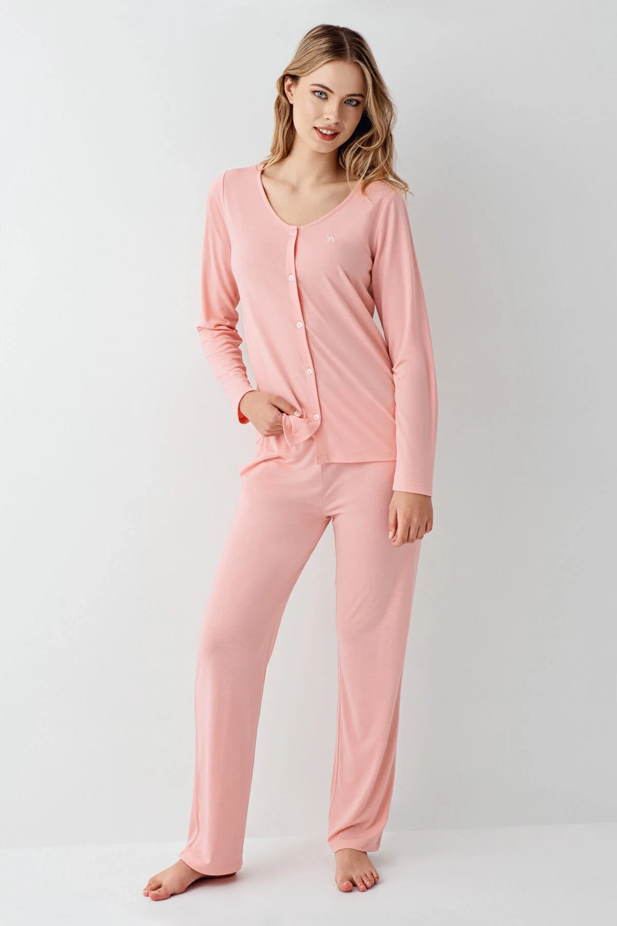 Arnetta Kadın Turuncu Pijama Takımı