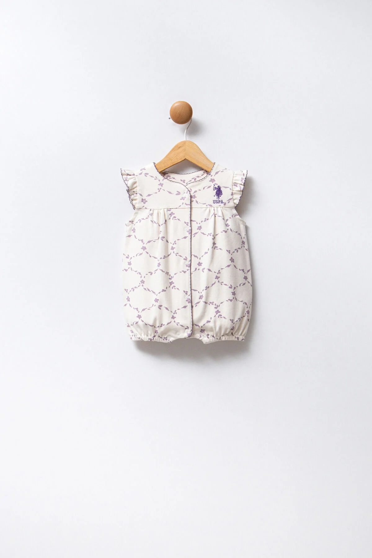 U.S. Polo Assn Kız Bebek Beyaz Tulum