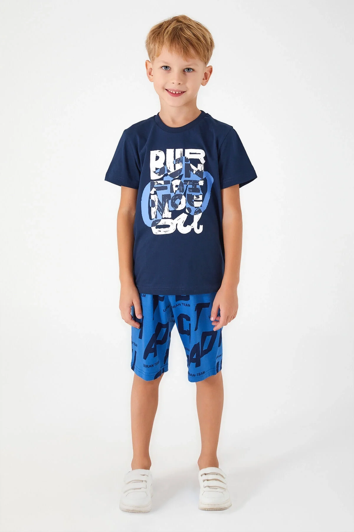 Rolypoly Erkek Çocuk Lacivert Bermuda Takım