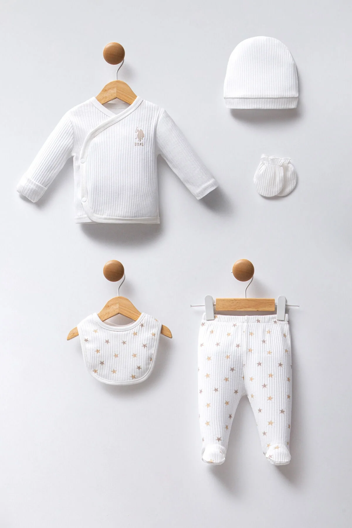 U.S. Polo Assn Erkek Bebek Beyaz Hastane Çıkışı