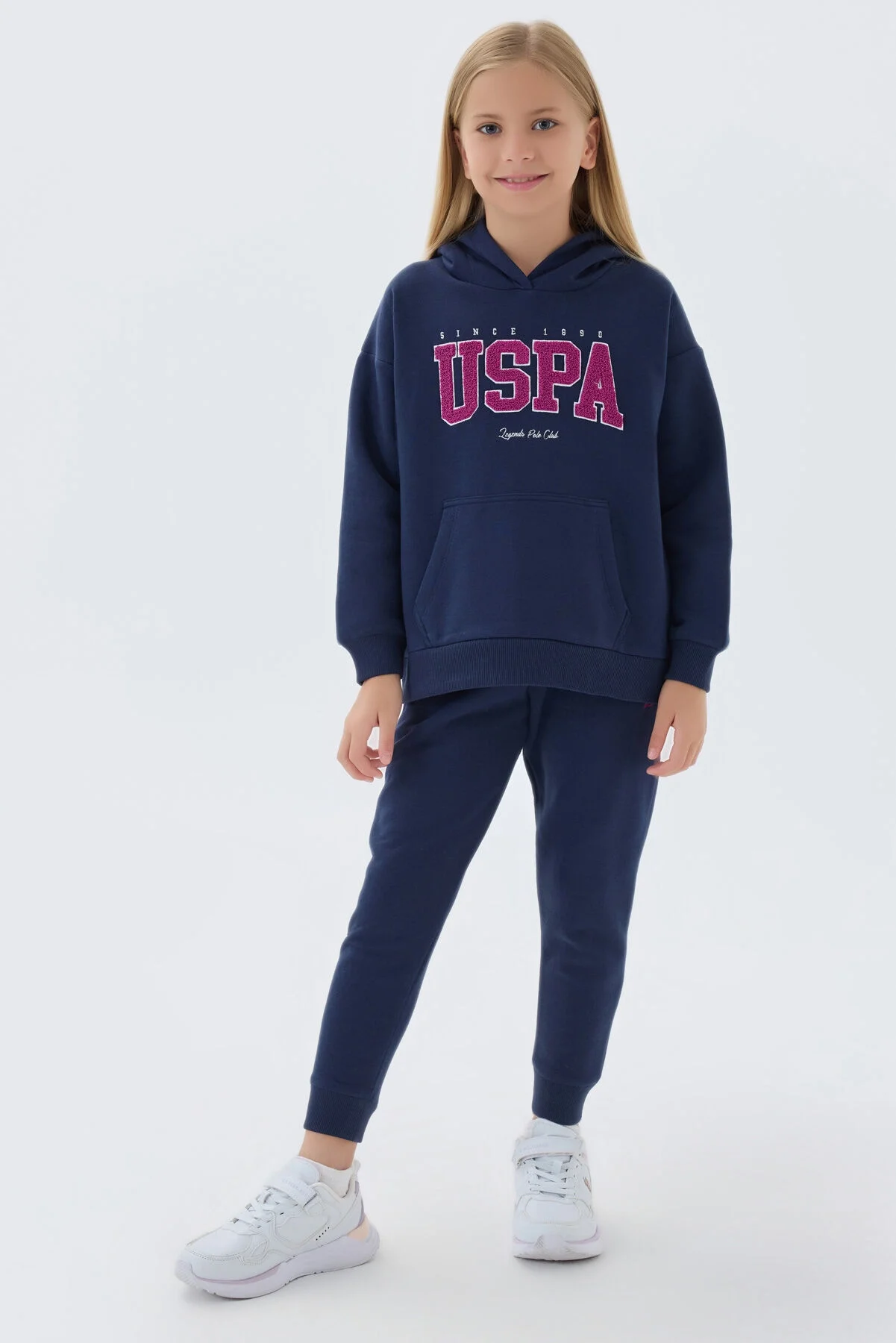 U.S. Polo Assn Kız Çocuk Mavi Eşofman Takımı