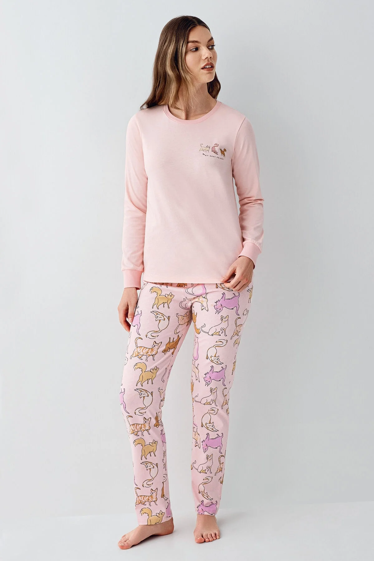 Rolypoly Kadın Pembe Pijama Takımı