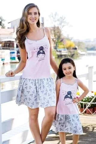 Kız Çocuk Desenli Pijama Takımı