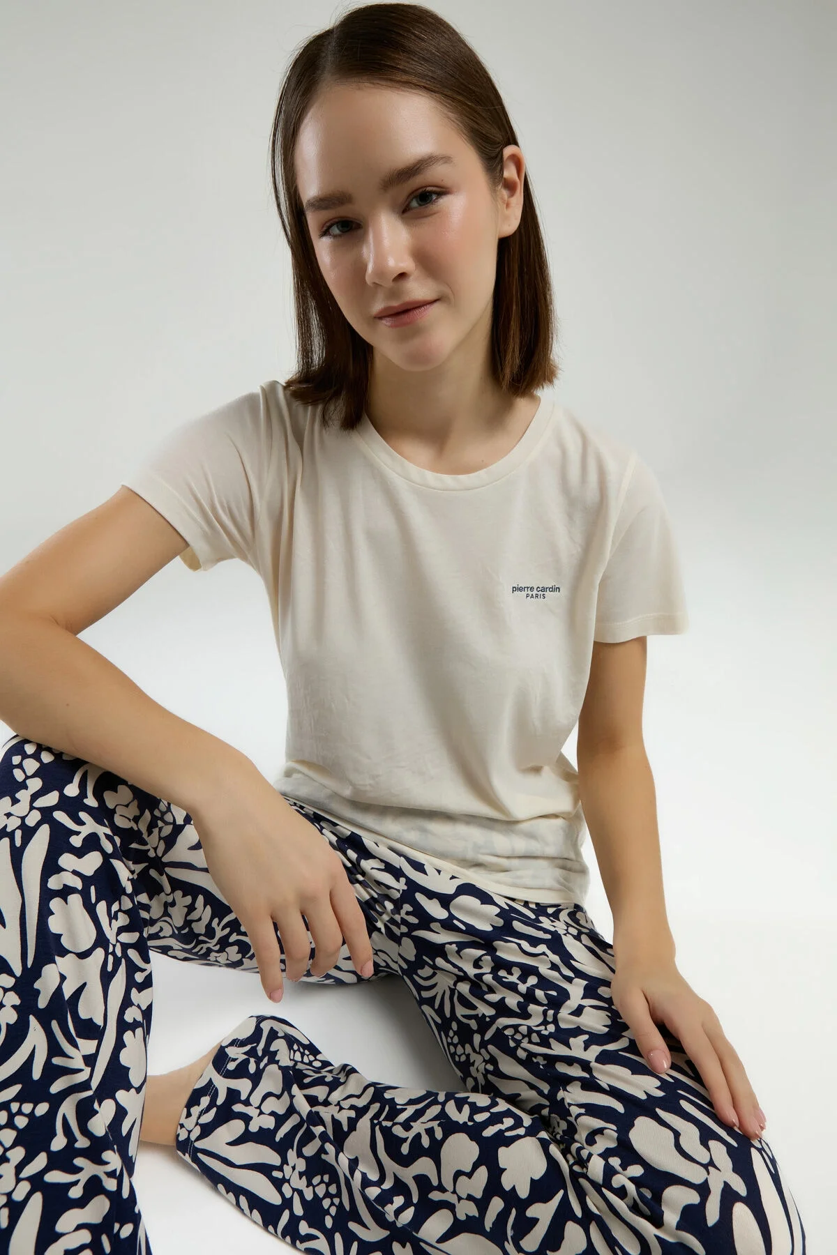 Pierre Cardin Kadın Krem Pijama Takımı