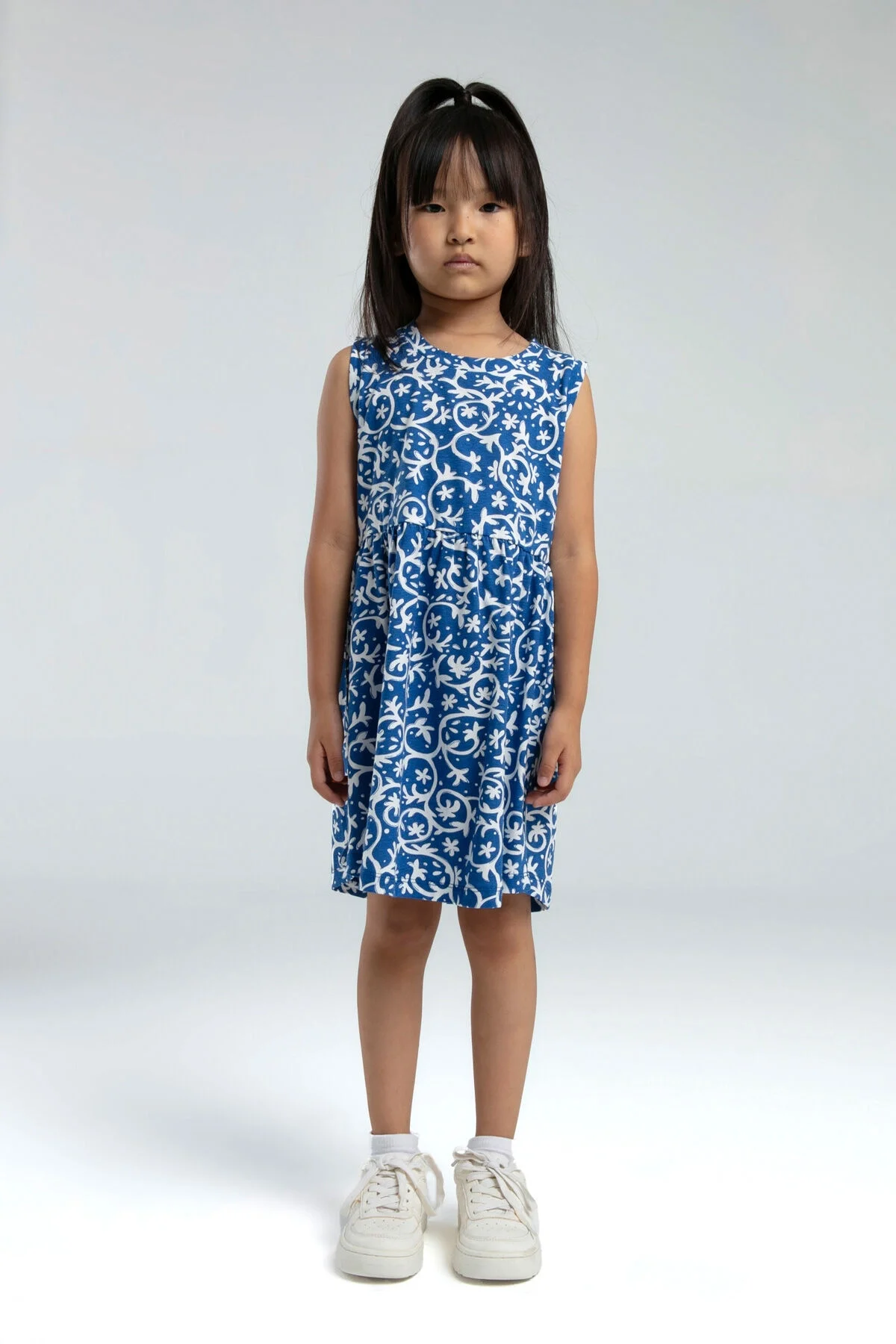 Rolypoly Kız Çocuk Mavi Elbise