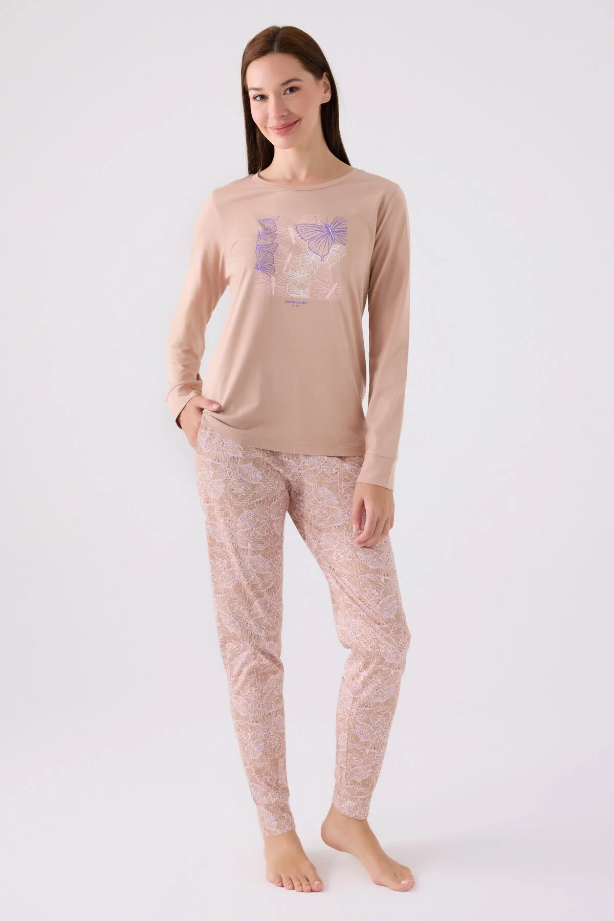 Pierre Cardin Kadın Kahverengi Pijama Takımı