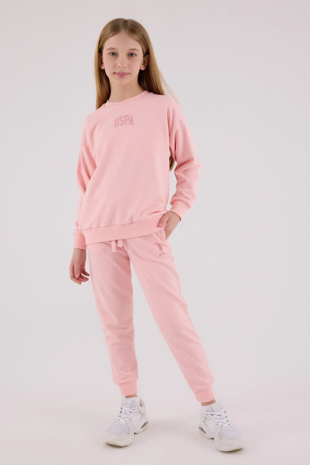 U.S. Polo Assn Kız Çocuk Pembe Eşofman Takımı